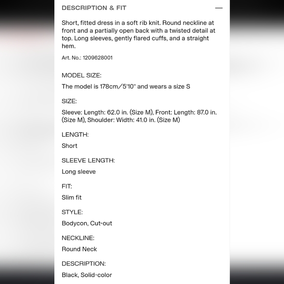 NWT TWIST -DETAIL RIB-KNIT DRESS Size L - Picture 8 of 10